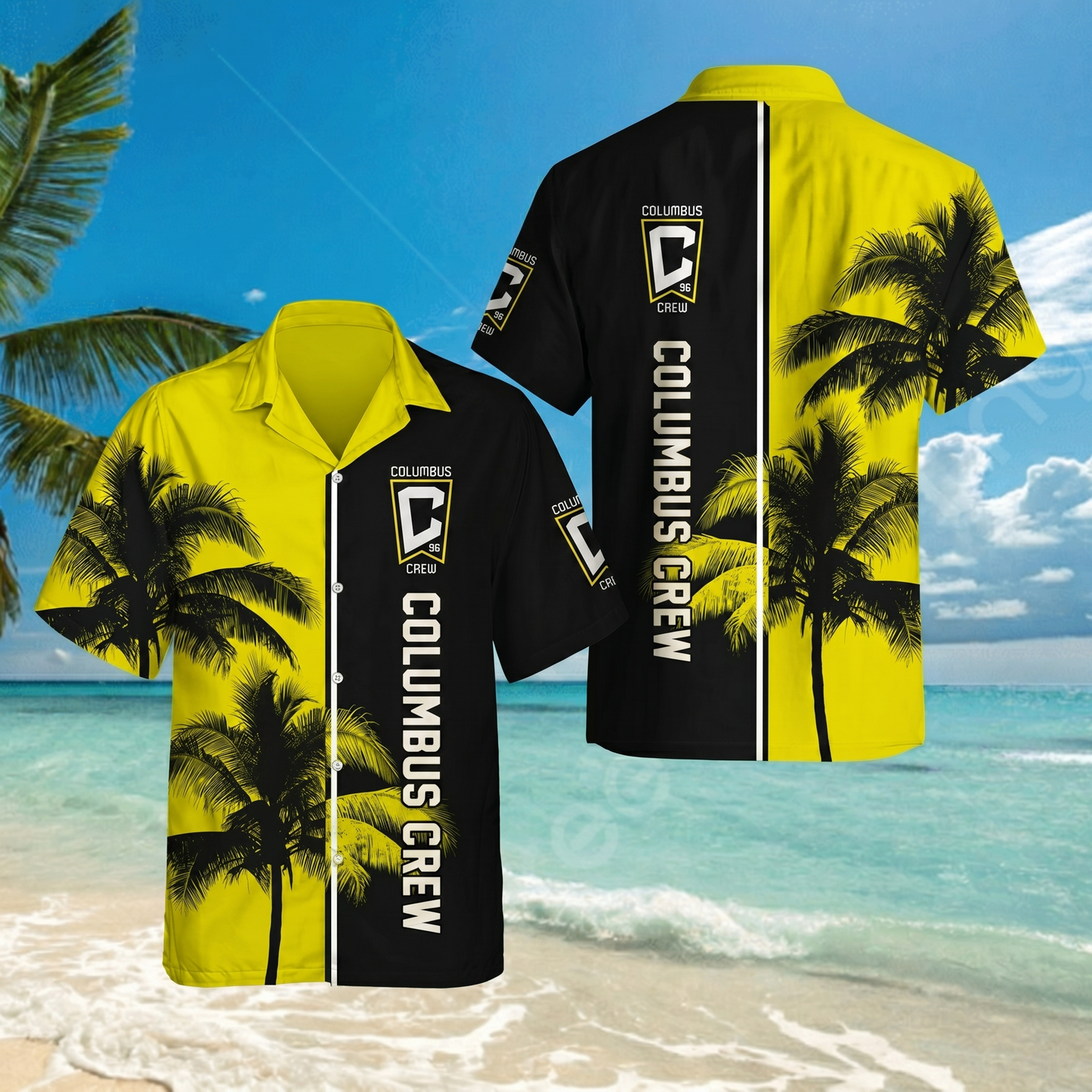 TOP SELLING - NEW CUSTOMIZED MLS08 CLC COLUMBUS CREW UNISEX HAWAIIAN SHIRT