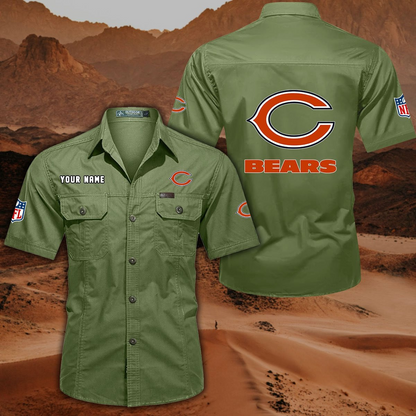 SPECIAL EDITION - NEW CUSTOMIZED NFL26 CCB CHICAGO BEARS MUTICOLOR MEN'S CARGO SHIRT