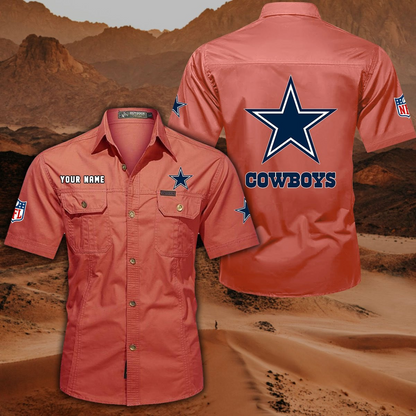 SPECIAL EDITION - NEW CUSTOMIZED NFL21 DCB DALLAS COWBOYS MUTICOLOR MEN'S CARGO SHIRT