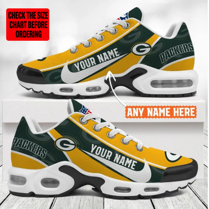 [SPECIAL OFFER] NEW CUSTOMIZED NFL08 GBP GREEN BAY PACKERS AIR MAX PLUS SNEAKERS