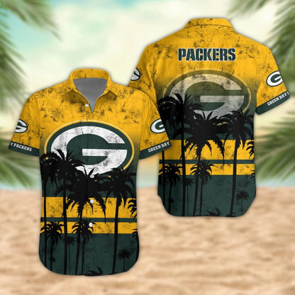 LIMITED EDITION - NEW CUSTOMIZED NFL08 GBP GREEN BAY PACKERS UNISEX HAWAIIAN SHIRT