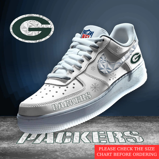 LIMITED EDITION - NEW CUSTOMIZED NFL08 GBP GREEN BAY PACKERS AF1 SHOES
