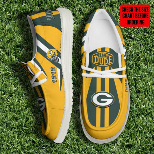 [SPECIAL OFFER] NEW CUSTOMIZED NFL08 GBP GREEN BAY PACKERS LOAFER SHOES