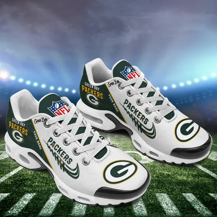 LIMITED EDITION - NEW CUSTOMIZED NFL08 GBP GREEN BAY PACKERS AIR MAX PLUS SNEAKERS