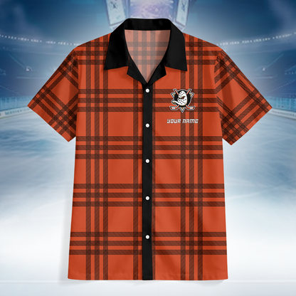 LIMITED EDITION - NEW CUSTOMIZED NHL09 AHD ANAHEIM DUCKS UNISEX HAWAIIAN SHIRT