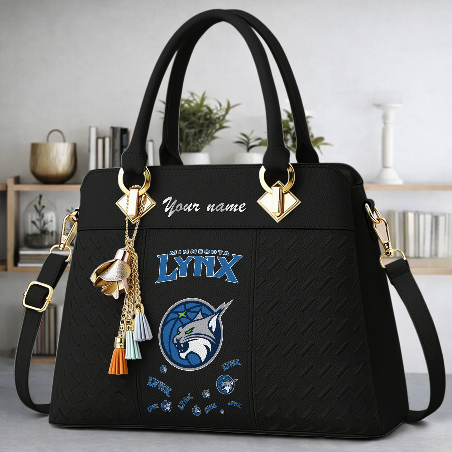 [FAN FAVORITE] NEW CUSTOMIZED WNBA09 MNL MINNESOTA LYNX MULTICOLOR HANDBAG