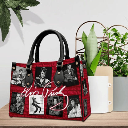 New Premium Elvis Presley Leather Hand Bag - EVPLCAO93