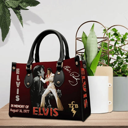 New Premium Elvis Presley Leather Hand Bag - EVPLCAO94