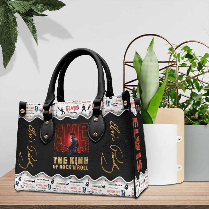 New Premium Elvis Presley Leather Hand Bag - EVPLCAO95
