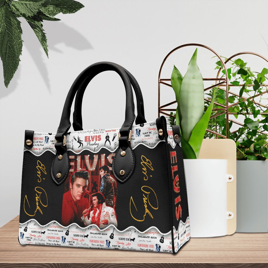 New Premium Elvis Presley Leather Hand Bag - EVPLCAO96