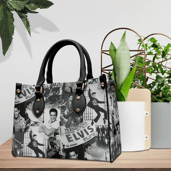 New Premium Elvis Presley Leather Hand Bag - EVPLCAO97