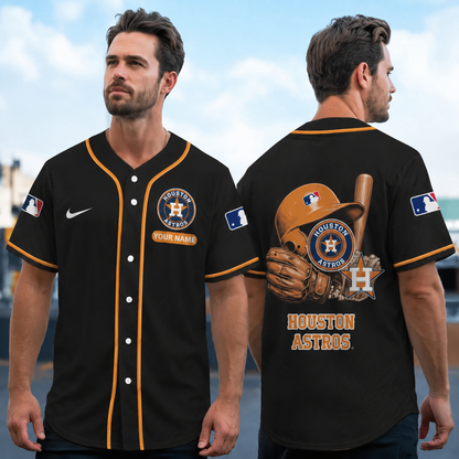 LIMITED EDITION - NEW CUSTOMIZED MLB10 HAS HOUSTON ASTROS BASEBALL JERSEY