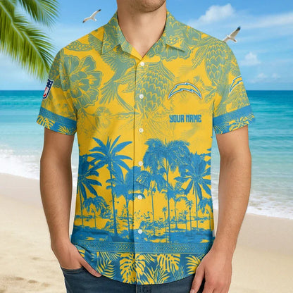 LIMITED EDITION - NEW CUSTOMIZED NFL09 LAC LOS ANGELES CHARGERS UNISEX HAWAIIAN SHIRT