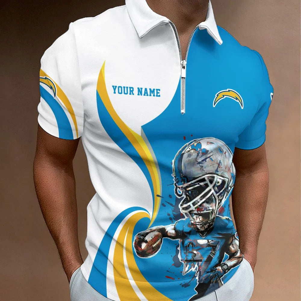 LIMITED EDITION - NEW CUSTOMIZED NFL09 LAC LOS ANGELES CHARGERS T-SHIRT, POLO SHIRT, ZIP POLO SHIRT, SWEATSHIRT, HOODIE & ZIP HOODIE
