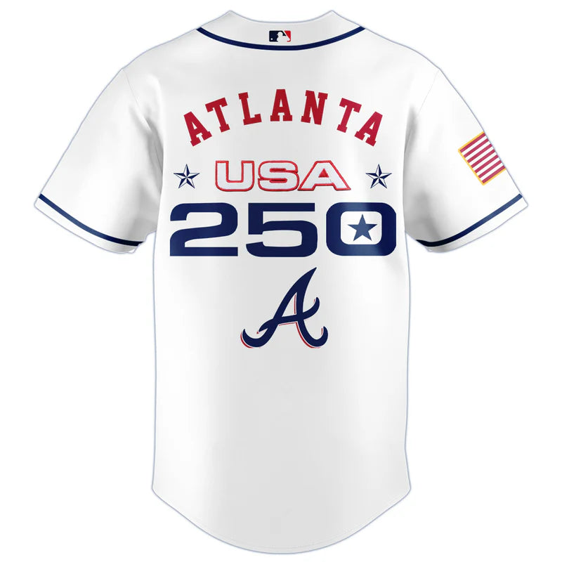LIMITED EDITION - NEW CUSTOMIZED MLB09 ABS ATLANTA BRAVES BASEBALL JERSEY