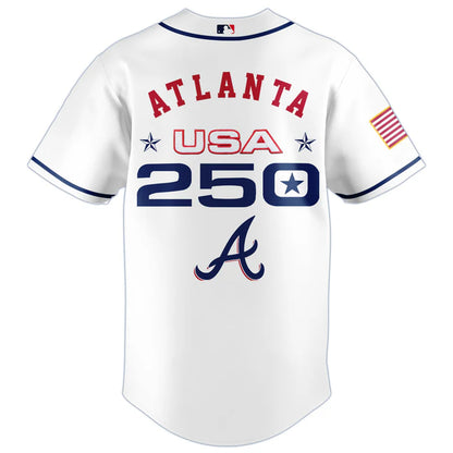 LIMITED EDITION - NEW CUSTOMIZED MLB09 ABS ATLANTA BRAVES BASEBALL JERSEY