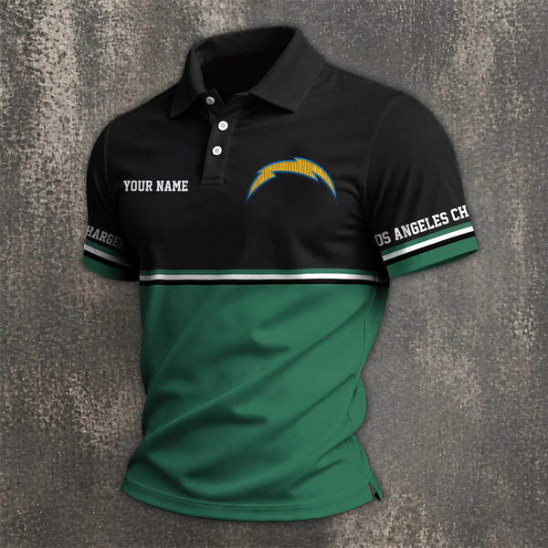 [SPECIAL OFFER] NEW CUSTOMIZED NFL09 LAC LOS ANGELES CHARGERS POLO SHIRT