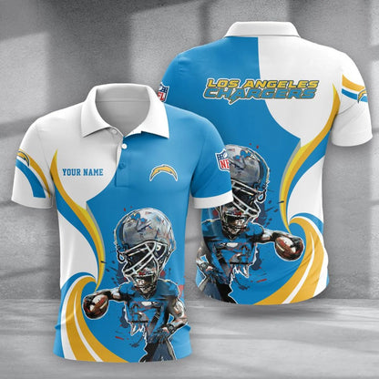 LIMITED EDITION - NEW CUSTOMIZED NFL09 LAC LOS ANGELES CHARGERS T-SHIRT, POLO SHIRT, ZIP POLO SHIRT, SWEATSHIRT, HOODIE & ZIP HOODIE