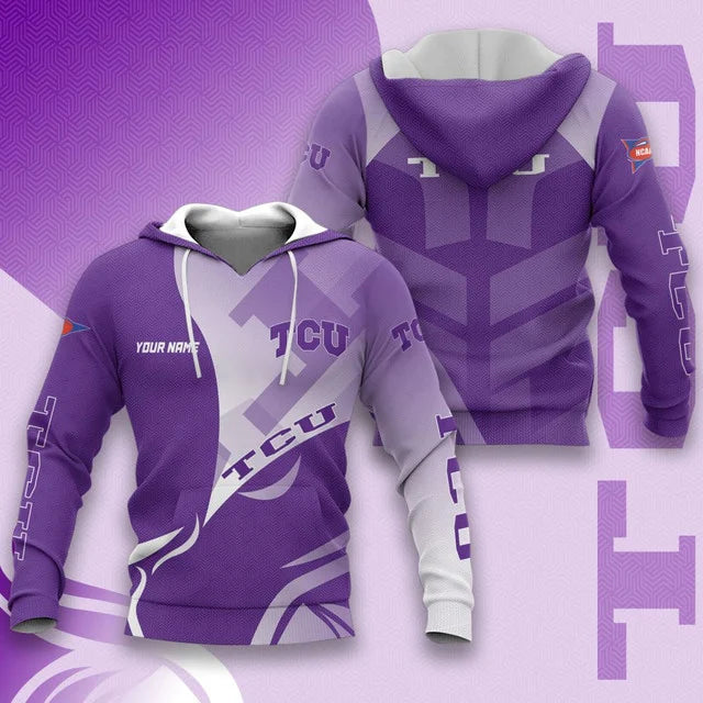 MEGA SALE - NEW CUSTOMIZED NCAA FBS09 THF TCU HORNED FROGS HOODIE, T-SHIRTS, ZIP HOODIE, SWEATSHIRTS & POLO SHIRT