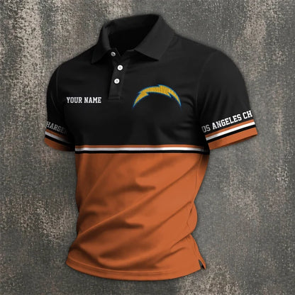 [SPECIAL OFFER] NEW CUSTOMIZED NFL09 LAC LOS ANGELES CHARGERS POLO SHIRT