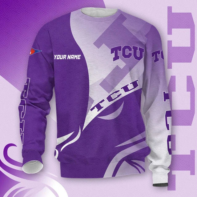 MEGA SALE - NEW CUSTOMIZED NCAA FBS09 THF TCU HORNED FROGS HOODIE, T-SHIRTS, ZIP HOODIE, SWEATSHIRTS & POLO SHIRT