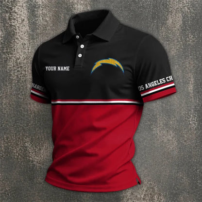 [SPECIAL OFFER] NEW CUSTOMIZED NFL09 LAC LOS ANGELES CHARGERS POLO SHIRT