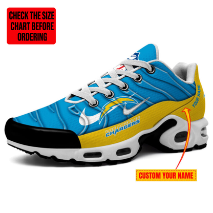 [SPECIAL OFFER] NEW CUSTOMIZED NFL09 LAC LOS ANGELES CHARGERS AIR MAX PLUS SNEAKERS