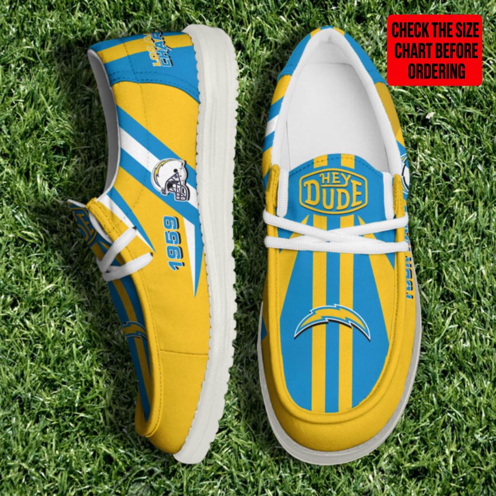 [SPECIAL OFFER] NEW CUSTOMIZED NFL09 LAC LOS ANGELES CHARGERS LOAFER SHOES