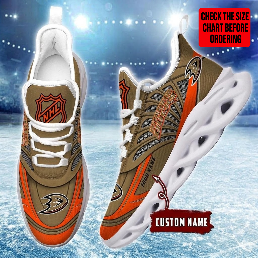 [SUPER SALE] NEW CUSTOMIZED NHL09 AHD ANAHEIM DUCKS CLUNKY SNEAKERS
