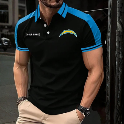 [SPECIAL OFFER] NEW CUSTOMIZED NFL09 LAC LOS ANGELES CHARGERS POLO SHIRT