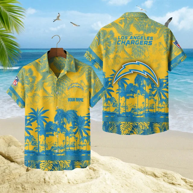 LIMITED EDITION - NEW CUSTOMIZED NFL09 LAC LOS ANGELES CHARGERS UNISEX HAWAIIAN SHIRT