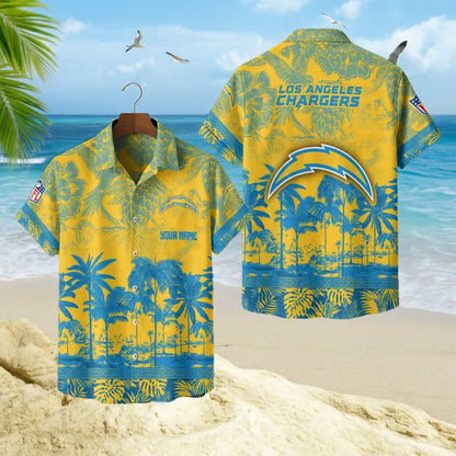 LIMITED EDITION - NEW CUSTOMIZED NFL09 LAC LOS ANGELES CHARGERS UNISEX HAWAIIAN SHIRT