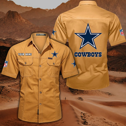SPECIAL EDITION - NEW CUSTOMIZED NFL21 DCB DALLAS COWBOYS MUTICOLOR MEN'S CARGO SHIRT