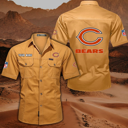 SPECIAL EDITION - NEW CUSTOMIZED NFL26 CCB CHICAGO BEARS MUTICOLOR MEN'S CARGO SHIRT