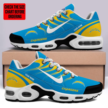 [SPECIAL OFFER] NEW CUSTOMIZED NFL09 LAC LOS ANGELES CHARGERS AIR MAX PLUS SNEAKERS
