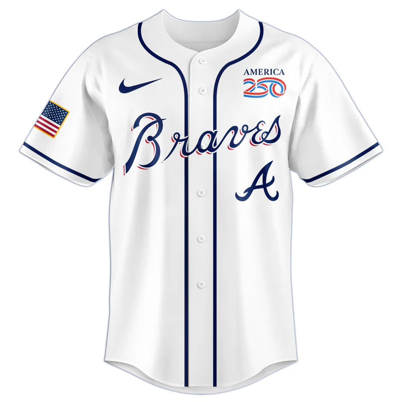 LIMITED EDITION - NEW CUSTOMIZED MLB09 ABS ATLANTA BRAVES BASEBALL JERSEY
