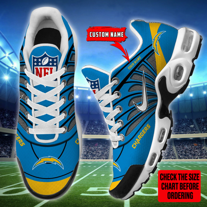 [SPECIAL OFFER] NEW CUSTOMIZED NFL09 LAC LOS ANGELES CHARGERS AIR MAX PLUS SNEAKERS