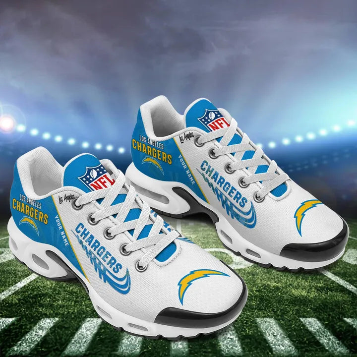 LIMITED EDITION - NEW CUSTOMIZED NFL09 LAC LOS ANGELES CHARGERS AIR MAX PLUS SNEAKERS