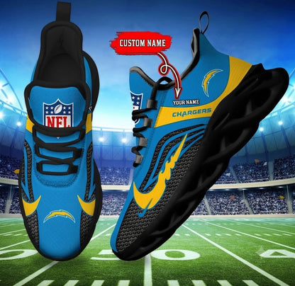 [SPECIAL OFFER] NEW CUSTOMIZED NFL09 LAC LOS ANGELES CHARGERS UNISEX CLUNKY SNEAKERS