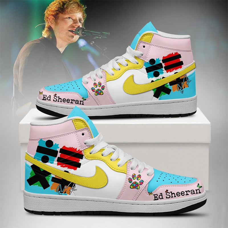 NEW PREMIUM ED SHEERAN UNISEX AIR JORDAN MID SNEAKER