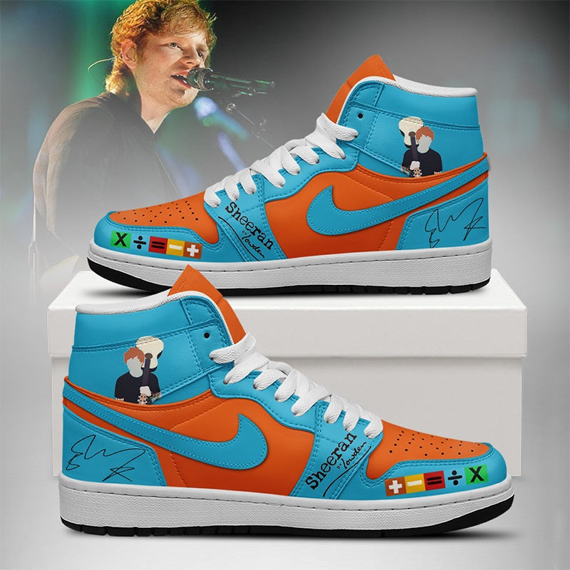 NEW PREMIUM ED SHEERAN UNISEX AIR JORDAN MID SNEAKER