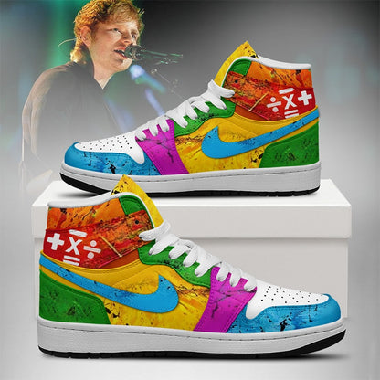 NEW PREMIUM ED SHEERAN UNISEX AIR JORDAN MID SNEAKER