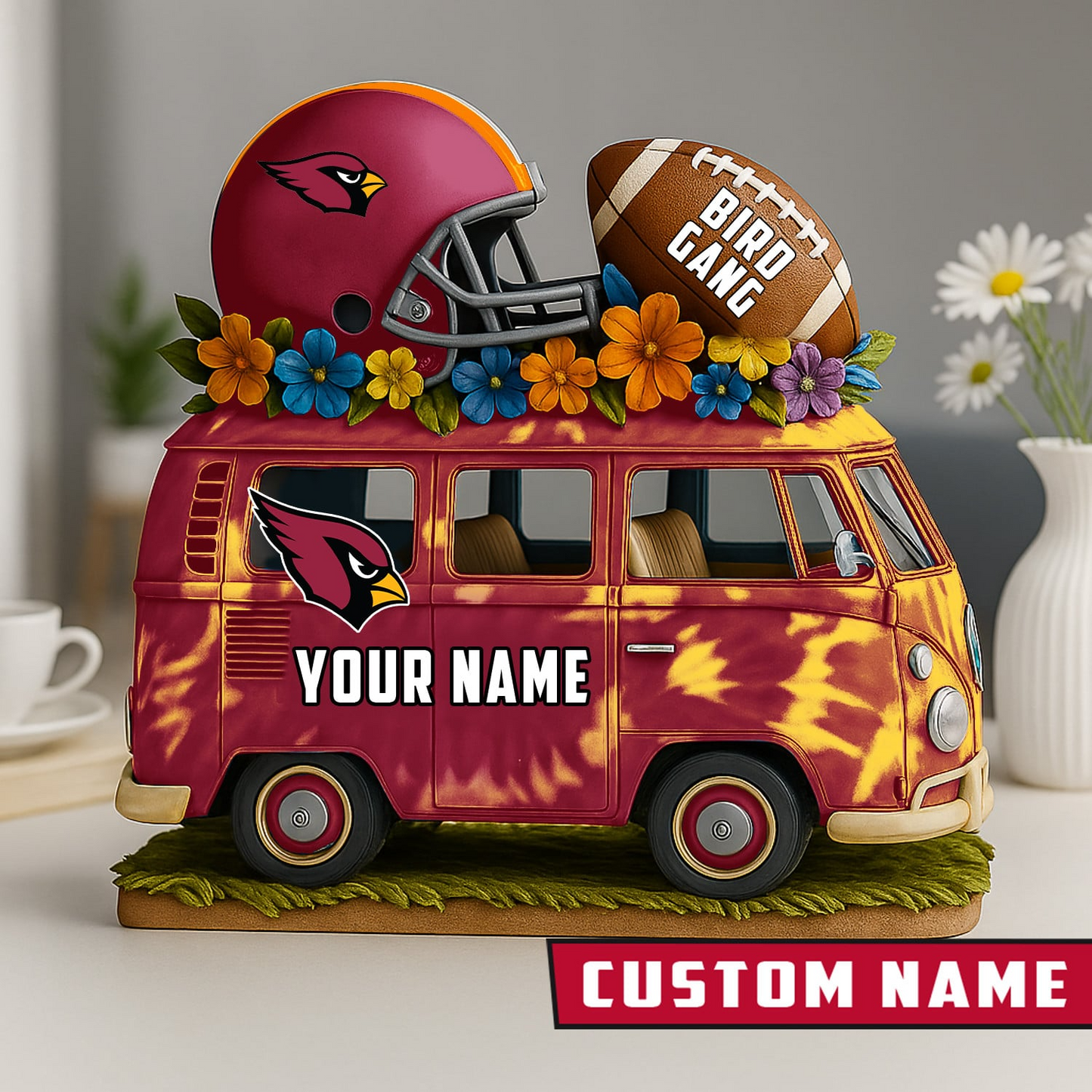 LIMITED EDITION - NEW CUSTOMIZED NFL20 ARC ARIZONA CARDINALS BUS ACRYLIC BLOCK