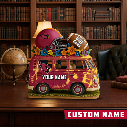 LIMITED EDITION - NEW CUSTOMIZED NFL20 ARC ARIZONA CARDINALS BUS ACRYLIC BLOCK