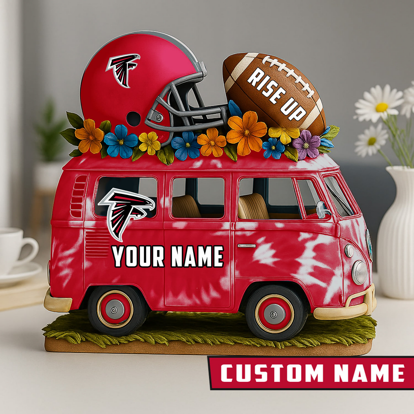 LIMITED EDITION - NEW CUSTOMIZED NFL18 ATF ATLANTA FALCONS BUS ACRYLIC BLOCK