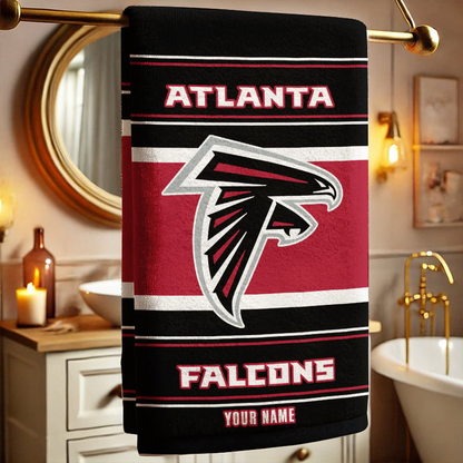 LIMITED EDITION - NEW CUSTOMIZED NFL18 ATF ATLANTA FALCONS BEACH & BATH TOWEL (KIDS & ADULTS)