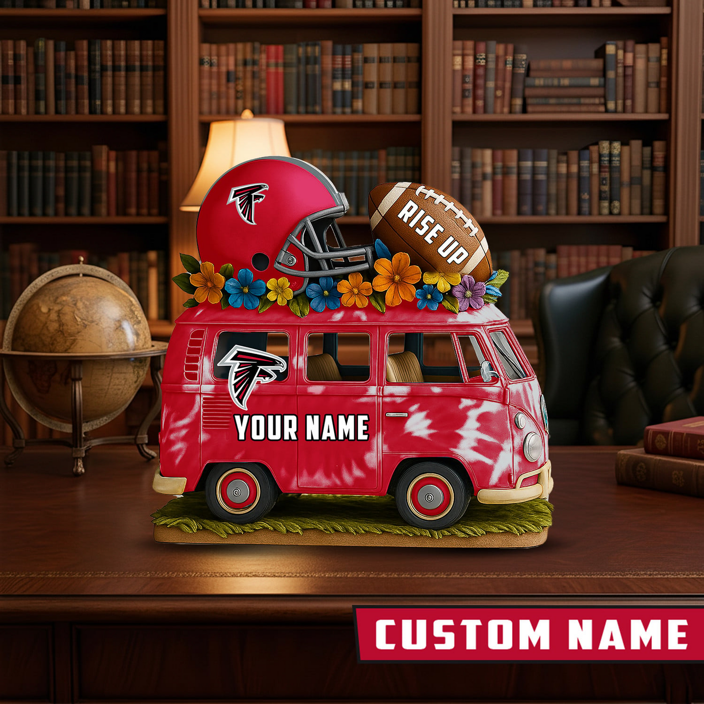 LIMITED EDITION - NEW CUSTOMIZED NFL18 ATF ATLANTA FALCONS BUS ACRYLIC BLOCK