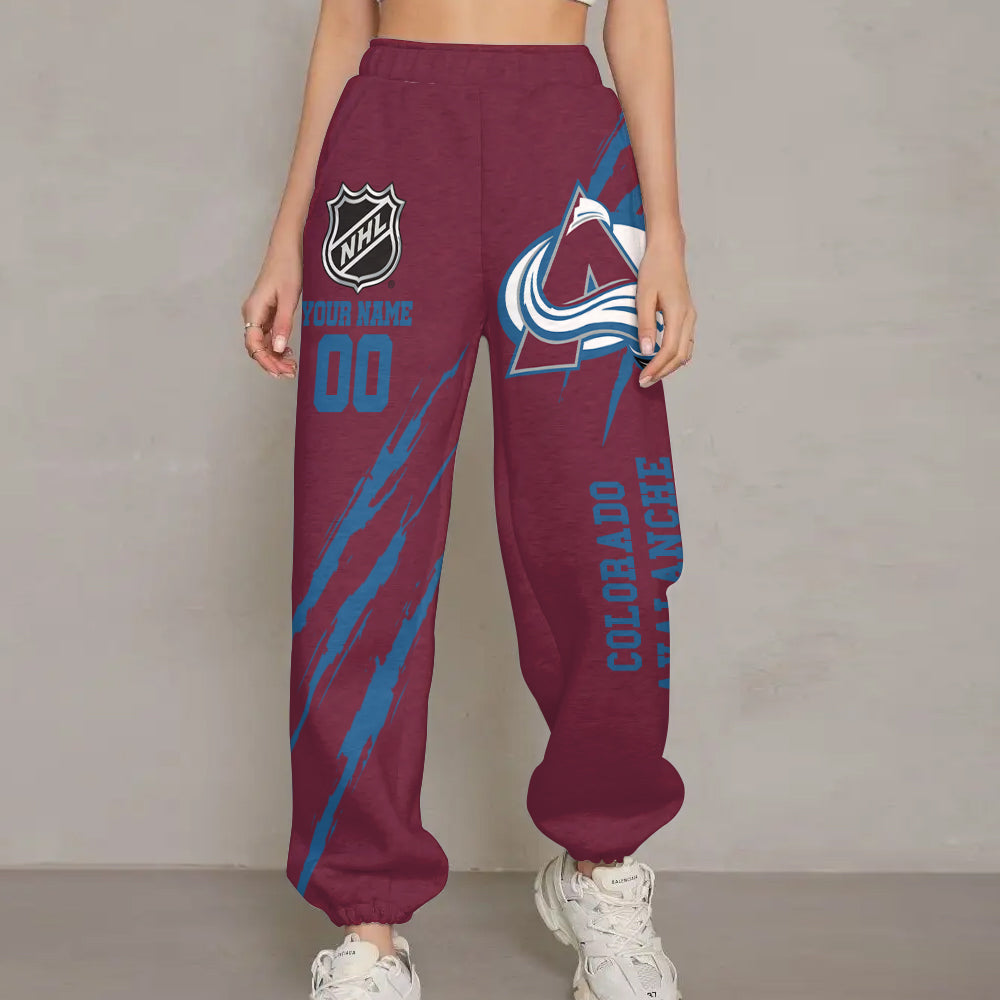 LIMITED EDITION - NEW CUSTOMIZED NHL05 CAL COLORADO AVALANCHE UNISEX LONG PANTS