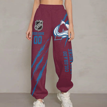 LIMITED EDITION - NEW CUSTOMIZED NHL05 CAL COLORADO AVALANCHE UNISEX LONG PANTS
