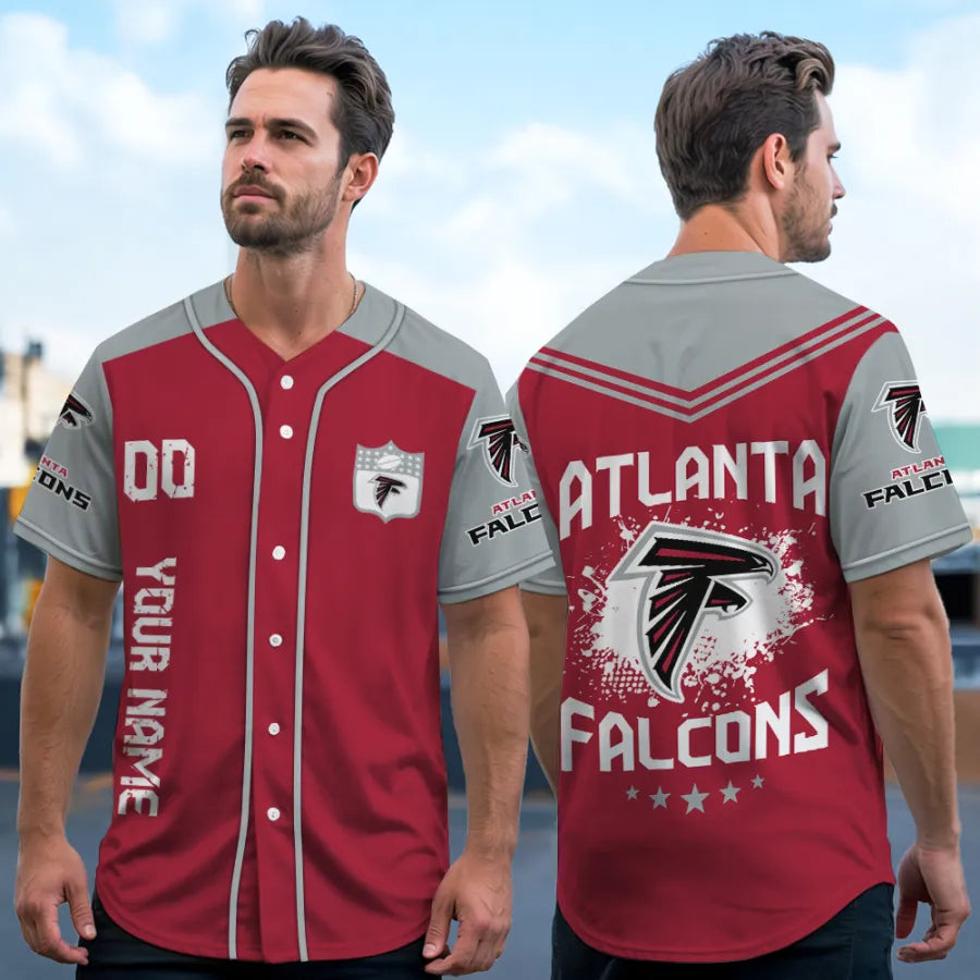 LIMITED EDITION - NEW CUSTOMIZED NFL18 ATF ATLANTA FALCONS BASEBALL JERSEY
